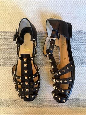 Louboutin Loubiclou Stud Gladiator Sandal